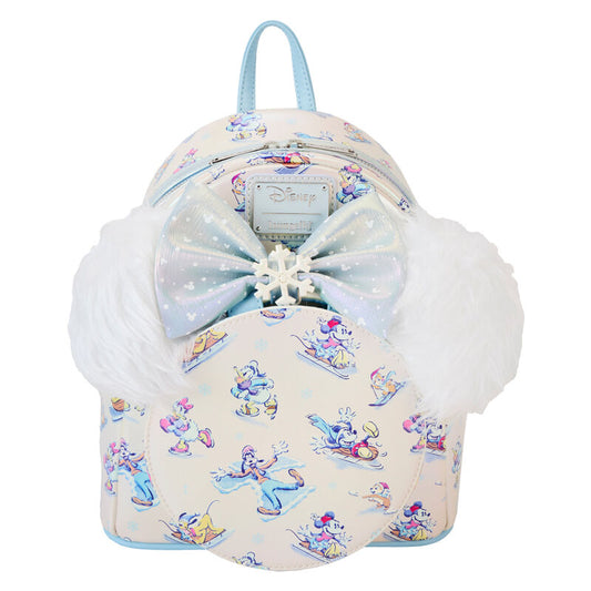 Ensemble sac à dos et bandeau Loungefly Disney Mickey et ses amis Winter Wonderland 26 cm