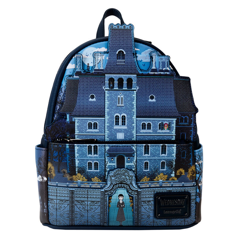 Loungefly Wednesday Nevermore Academy backpack Nerdscape