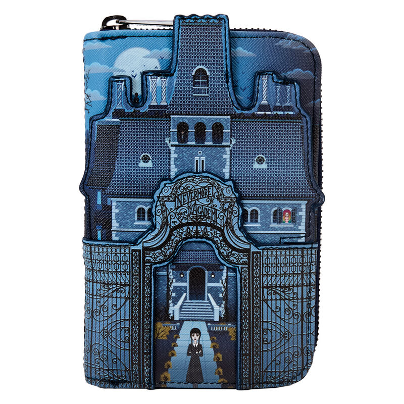 Loungefly Wednesday Nevermore Academy wallet Nerdscape