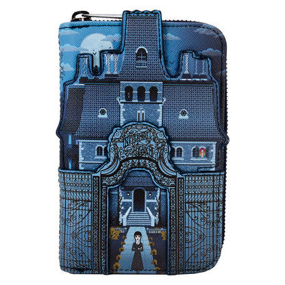 Loungefly Wednesday Nevermore Academy wallet Nerdscape
