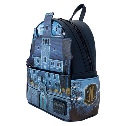 Loungefly Wednesday Nevermore Academy backpack Nerdscape