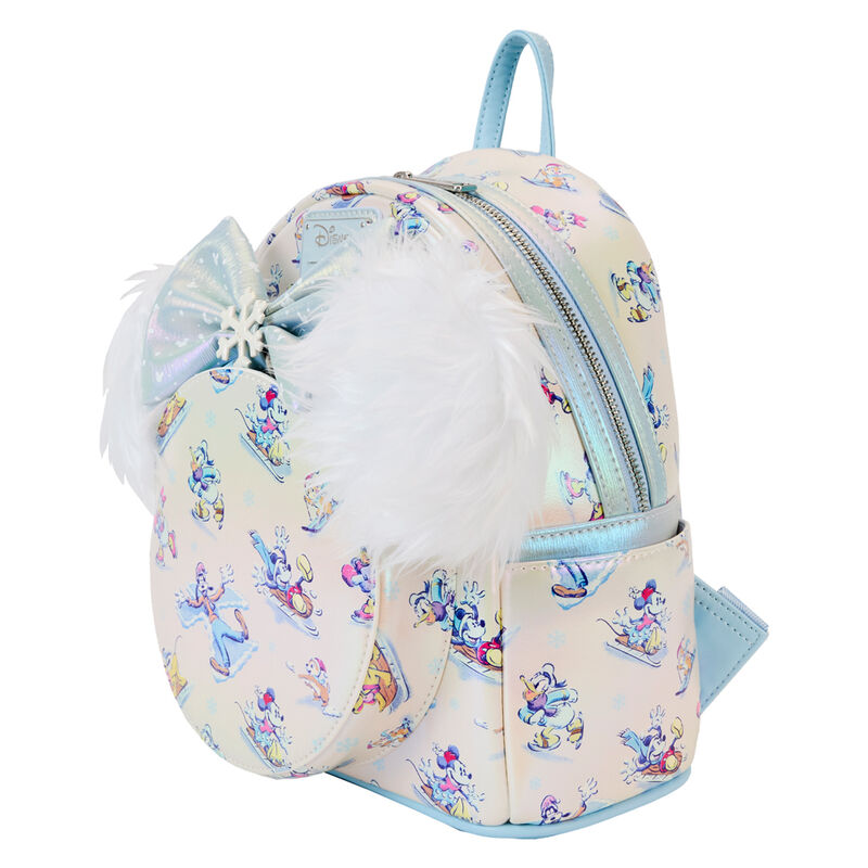 Loungefly Disney Mickey and Friends Winter Wonderland backpack + headband set 26cm Nerdscape