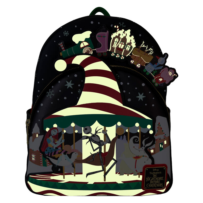 Loungefly Disney Nightmare Before Christmas Journey to Christmas Town backpack Nerdscape