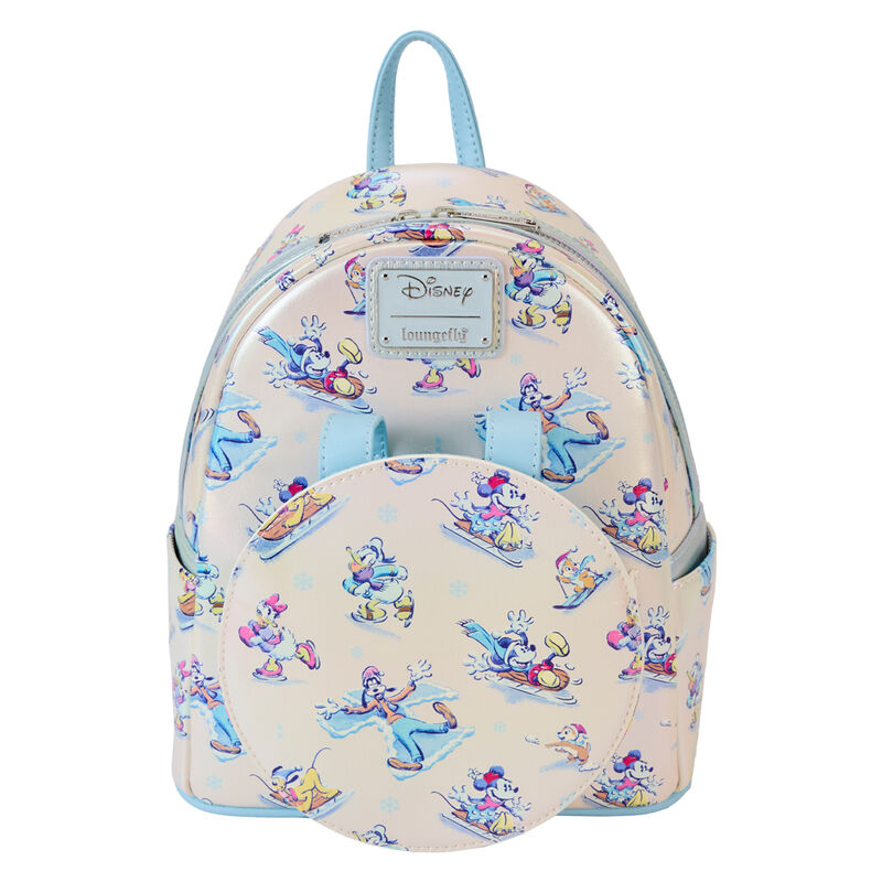 Loungefly Disney Mickey and Friends Winter Wonderland backpack + headband set 26cm Nerdscape