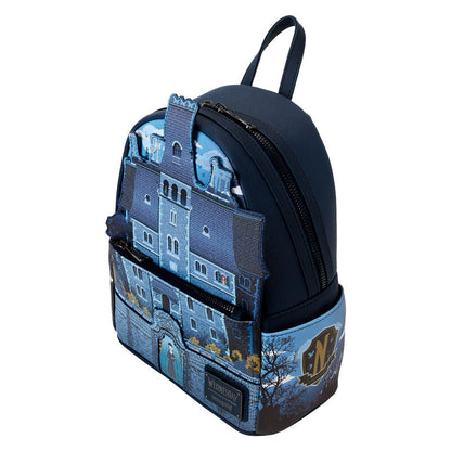 Loungefly Wednesday Nevermore Academy backpack Nerdscape