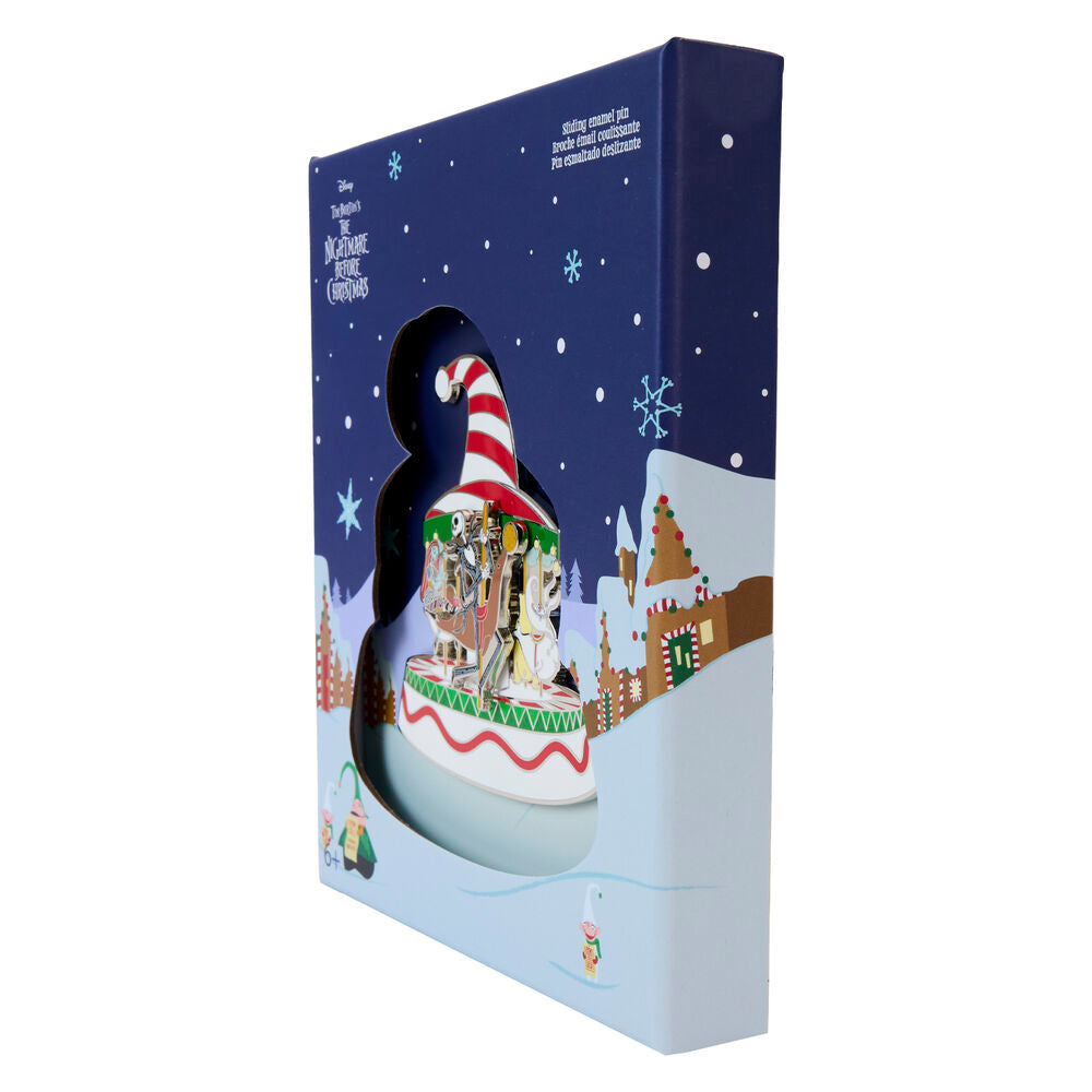 Loungefly Disney Nightmare Before Christmas Town Carousel enamel pin Nerdscape