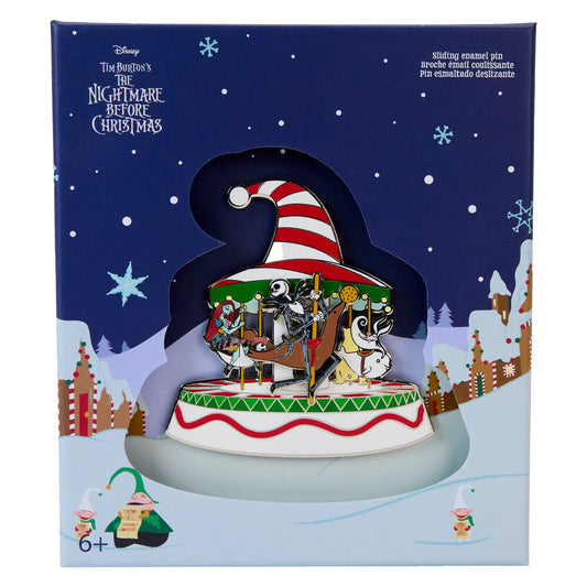 Loungefly Disney Nightmare Before Christmas Town Carousel enamel pin Nerdscape