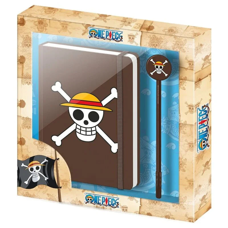 One Piece diary + pen set Nerdscape