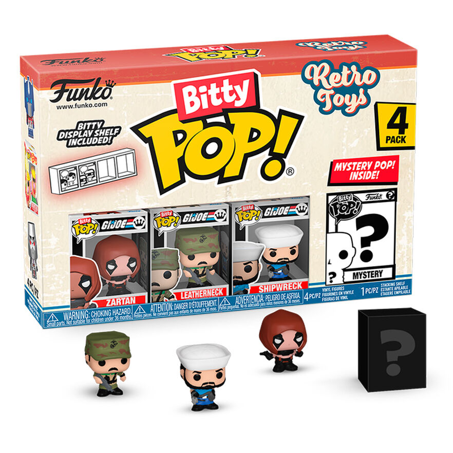 Funko Pop! GI Joe Bitty Pop! 4 Figure - Figura da Collezione Vinyl - Nerdscape Nerdscape