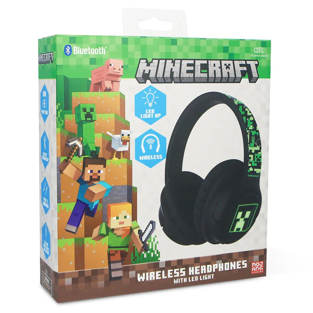 Minecraft wireless LED headphones Nerdscape
