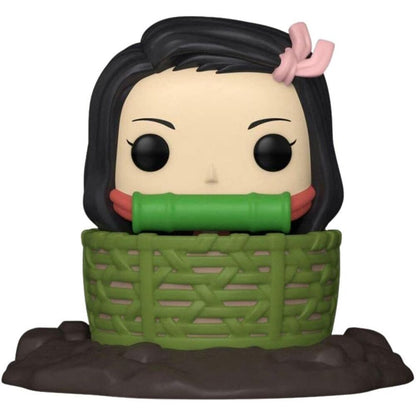 Funko Pop! Demon Slayer Nezuko Kamado - Figura da Collezione Vinyl Deluxe in Cesto Esclusiva Nerdscape