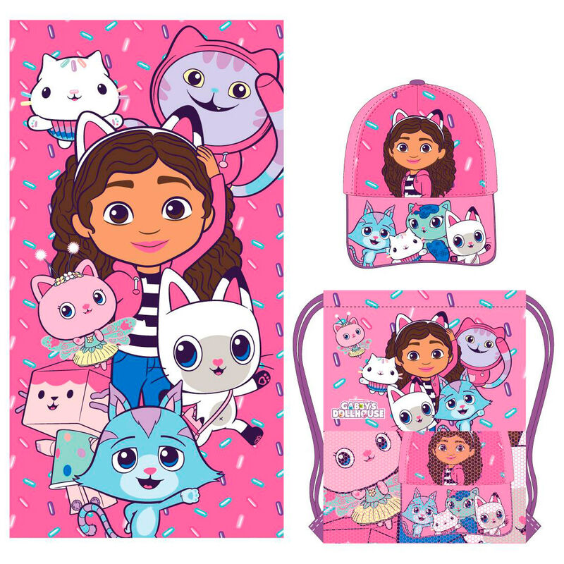 Gabbys Dolls House set towel + bag + cap Nerdscape