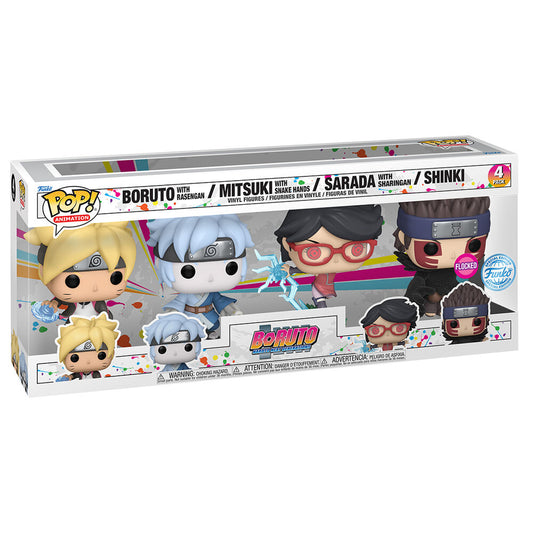 POP pack 4 figurines exclusives Boruto