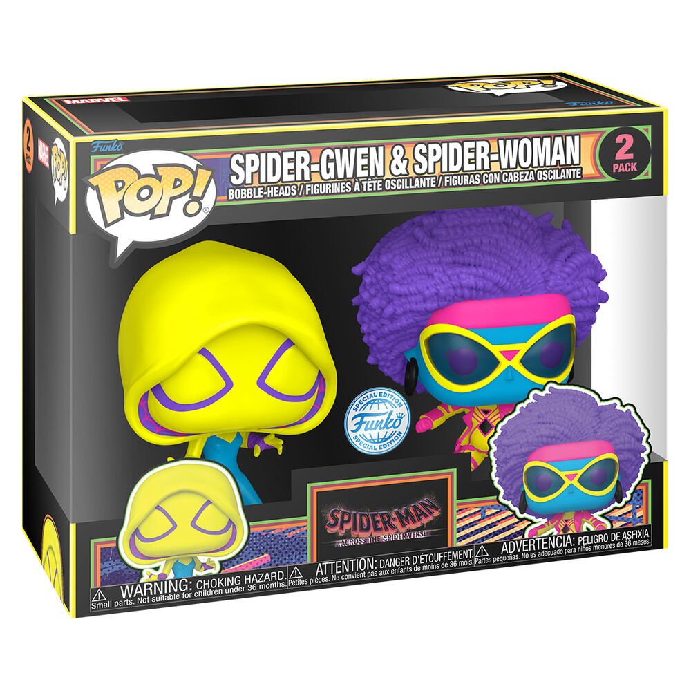 POP pack 2 figures Spider - Man Spider - Gwen & Spider - Woman Exclusive - Nerdscape