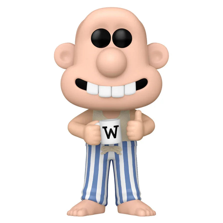 Funko Pop! Wallace & Gromit Wallace - Figura da Collezione Vinyl Nerdscape
