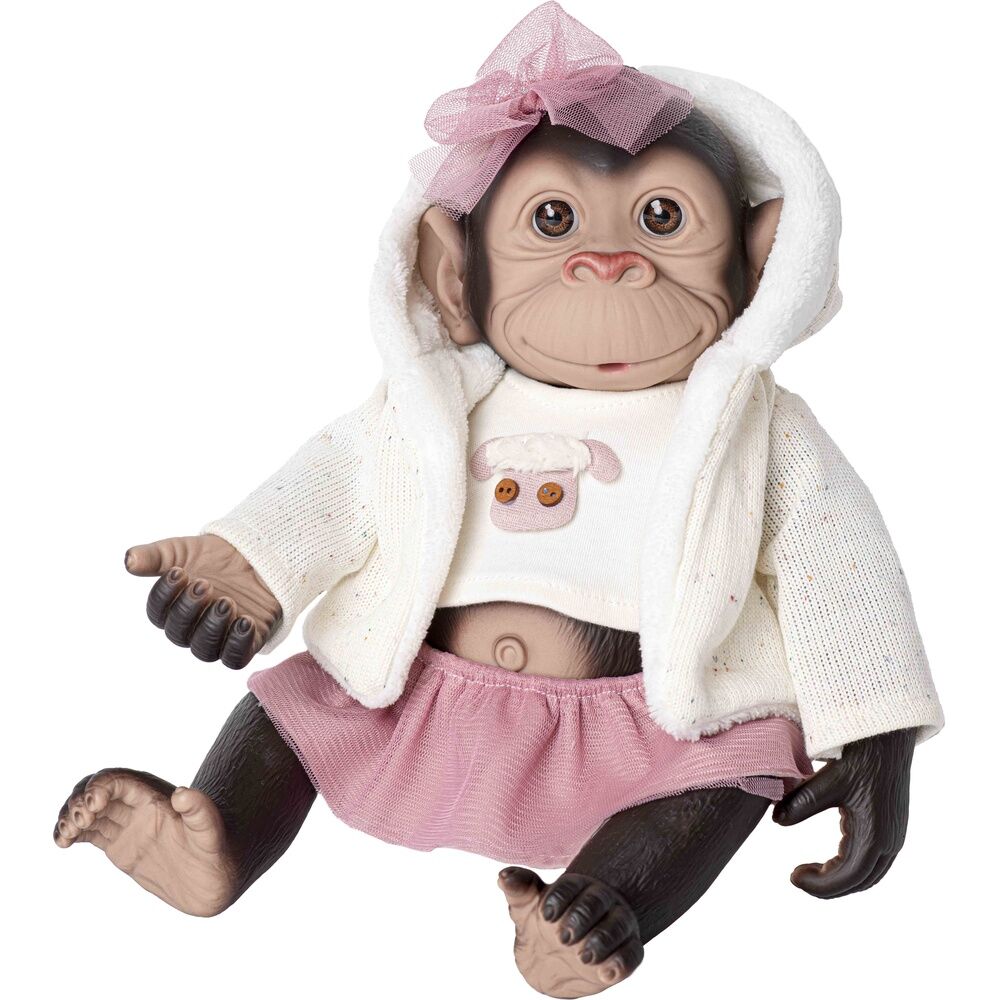Baby doll reborn monkey  hood and skirt Nerdscape