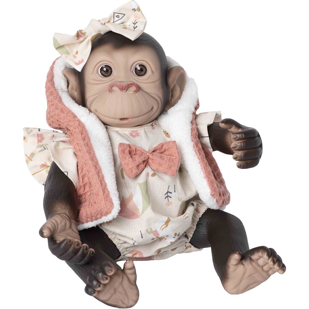 Baby doll reborn monkey romper and waistcoat Nerdscape