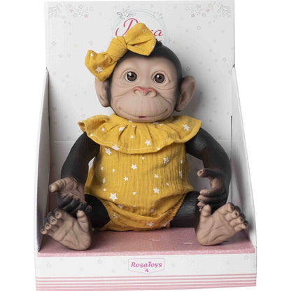 Baby doll reborn monkey yellow onesie Nerdscape