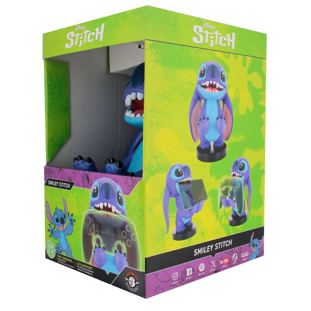 Disney Smiley Stitch clamping bracket Cable guy 20cm Nerdscape