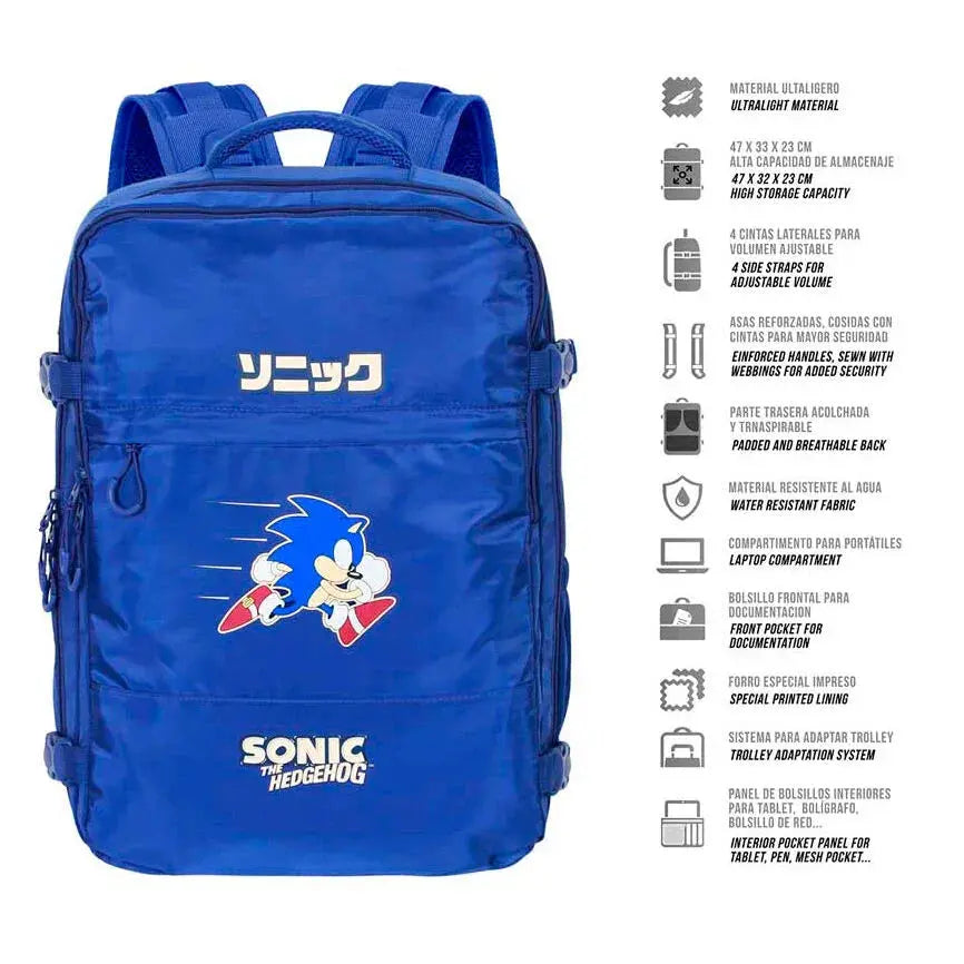 Sonic the Hedgehog backpack 40cm Nerdscape