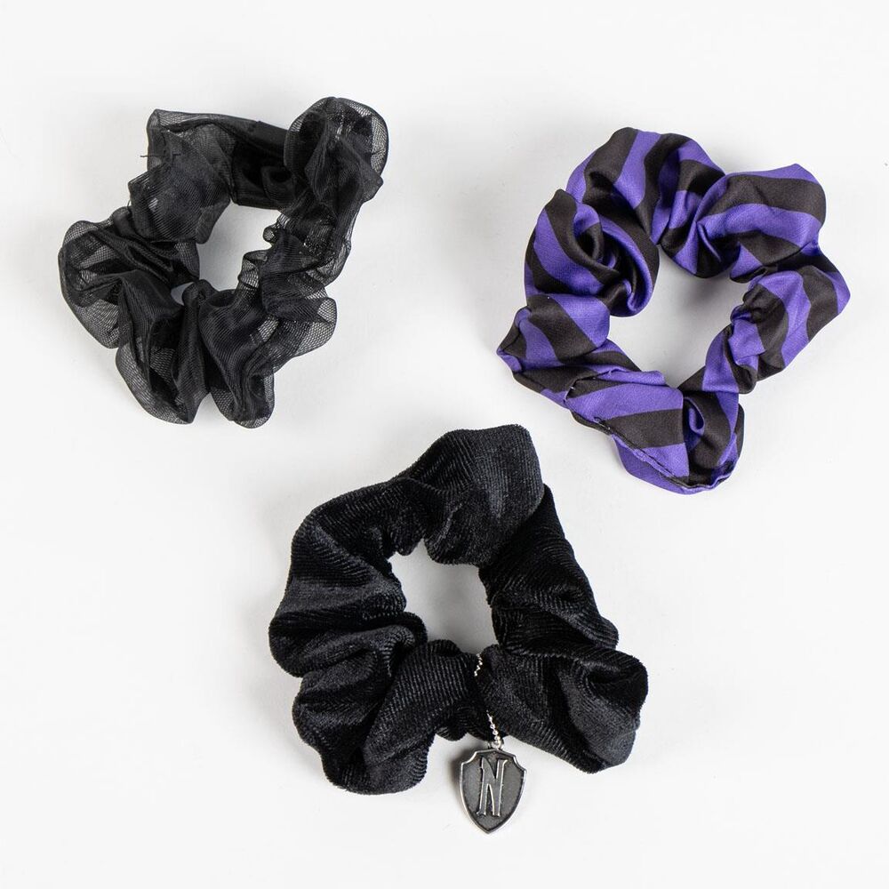 Wednesday Set 3 scrunchies Nerdscape