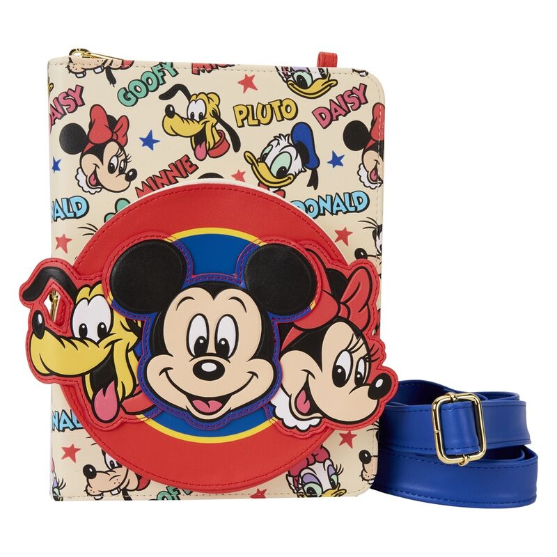 Loungefly Disney Classic Mickey and Friends crossbody journal Nerdscape