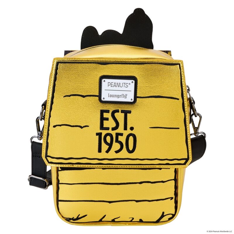 Loungefly Peanuts 75th Anniversary Snoopy Sleeping Doghouse crossbody bag Nerdscape
