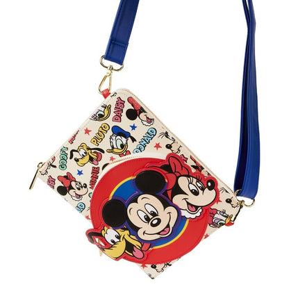 Loungefly Disney Classic Mickey and Friends crossbody journal Nerdscape