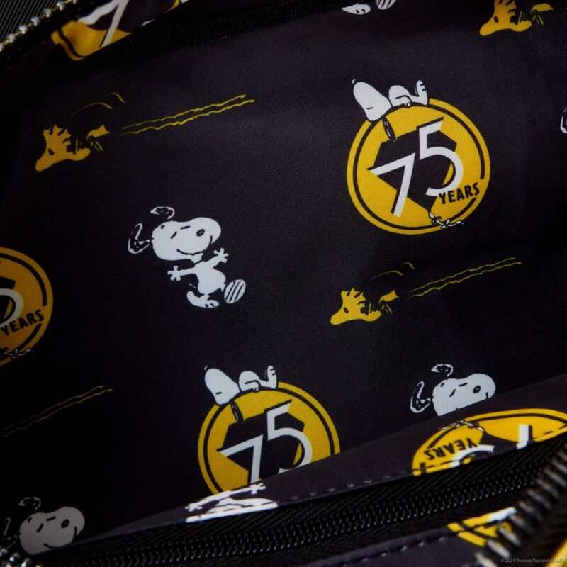 Loungefly Peanuts 75th Anniversary Snoopy Sleeping Doghouse crossbody bag Nerdscape