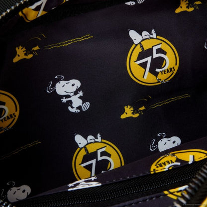 Loungefly Peanuts 75th Anniversary Snoopy Sleeping Doghouse crossbody bag Nerdscape