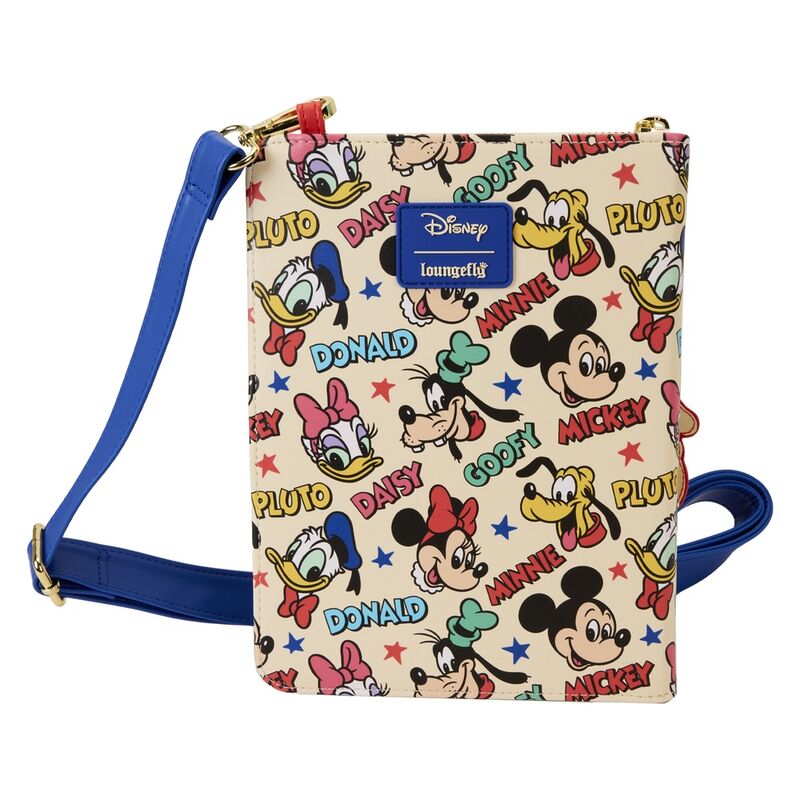 Loungefly Disney Classic Mickey and Friends crossbody journal Nerdscape