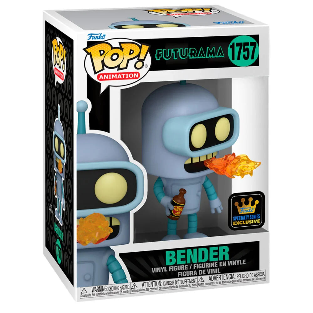 POP figure Futurama Bender 5 + 1 Chase Exclusive Nerdscape