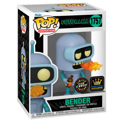 POP figure Futurama Bender 5 + 1 Chase Exclusive Nerdscape