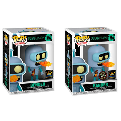 POP figure Futurama Bender 5 + 1 Chase Exclusive Nerdscape
