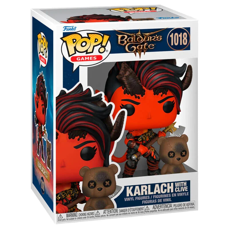 Funko Pop! Baldurs Gate Karlach con Clive - Figura da Collezione Vinyl Nerdscape