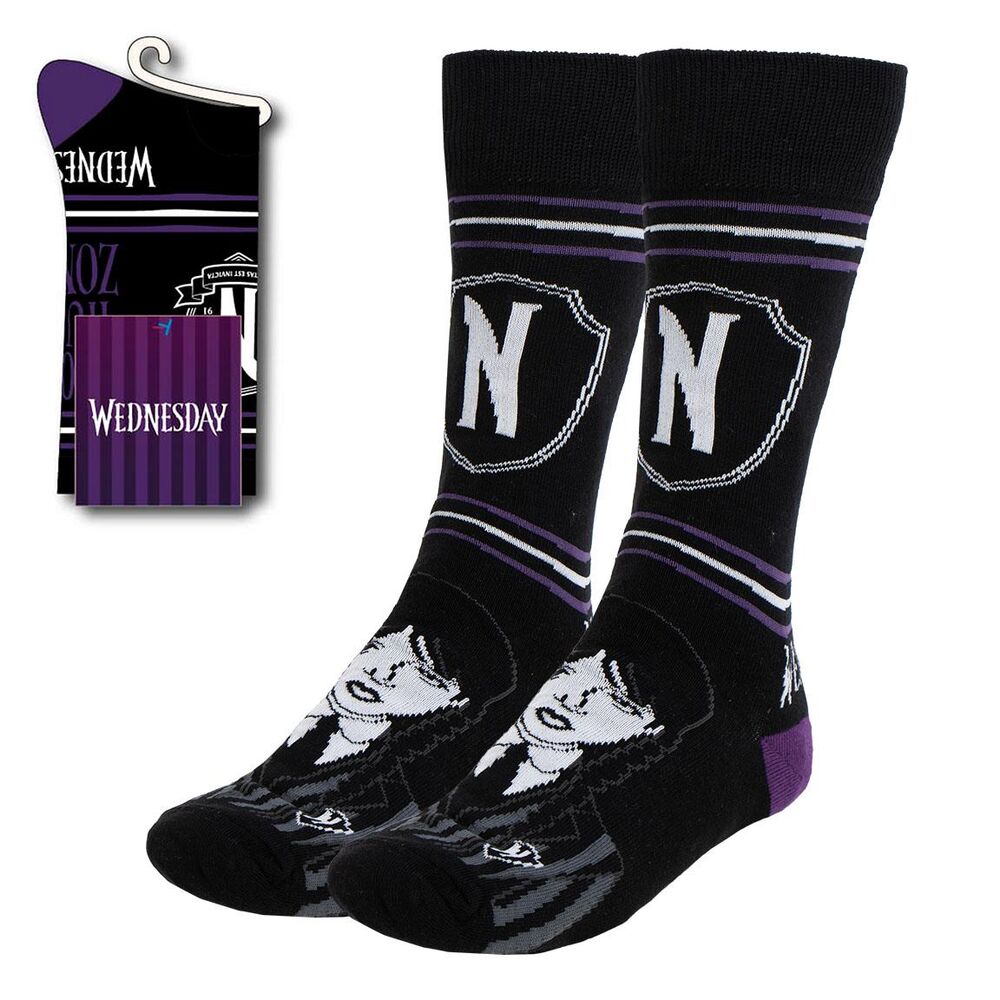 Wednesday adult socks Nerdscape