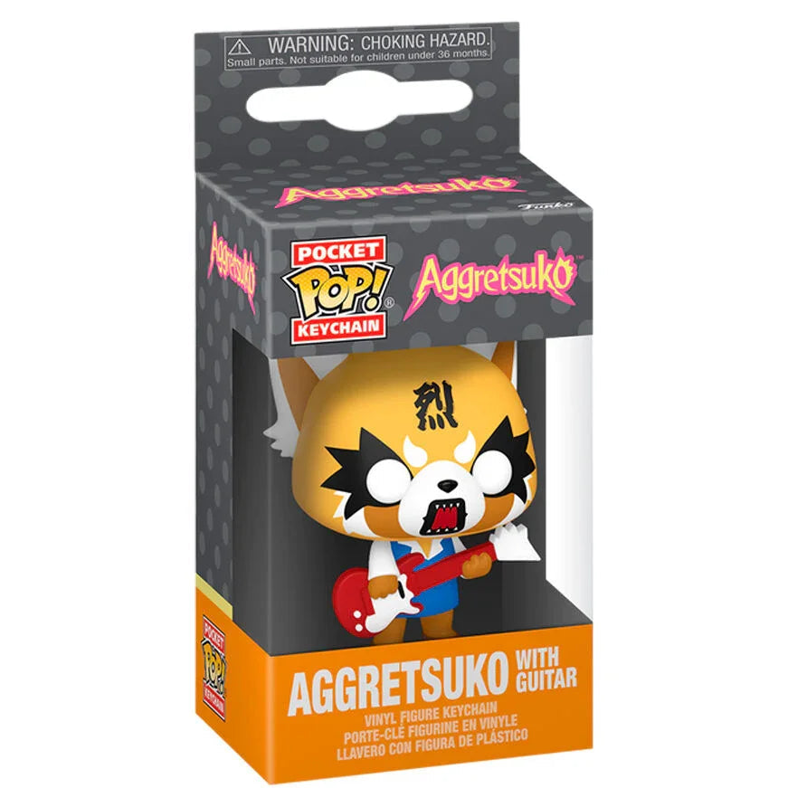 Pocket POP Keychain Aggretsuko - Aggretsuko with Guitar Nerdscape