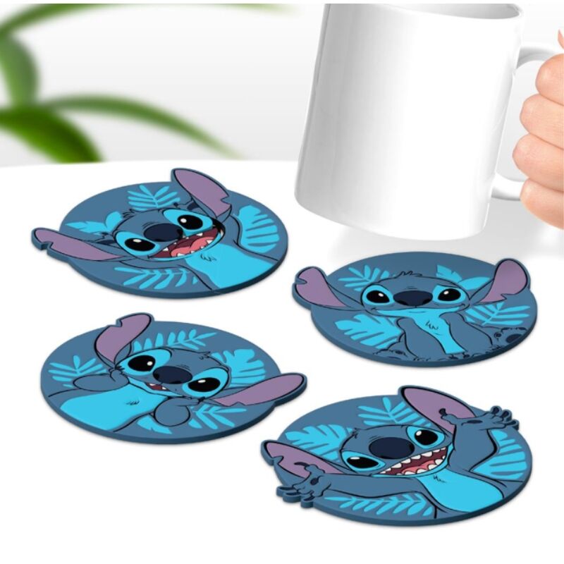 Disney Stitch Set 4 coasters Nerdscape