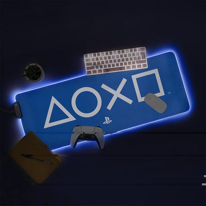 PlayStation gaming light desk mat Nerdscape