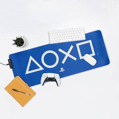 PlayStation gaming light desk mat Nerdscape