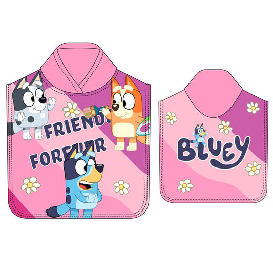 Bluey microfibre poncho towel Nerdscape