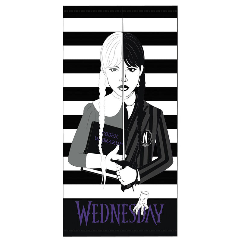 Wednesday microfibre beach towel Nerdscape