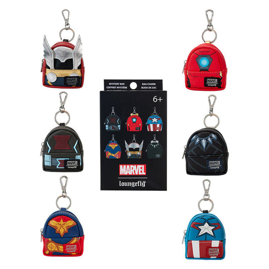 Loungefly Marvel Avengers mini backpack keychain mystery box Nerdscape