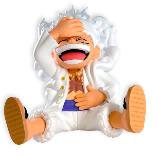Figurine tirelire Luffy Gear 5 de One Piece, 15 cm