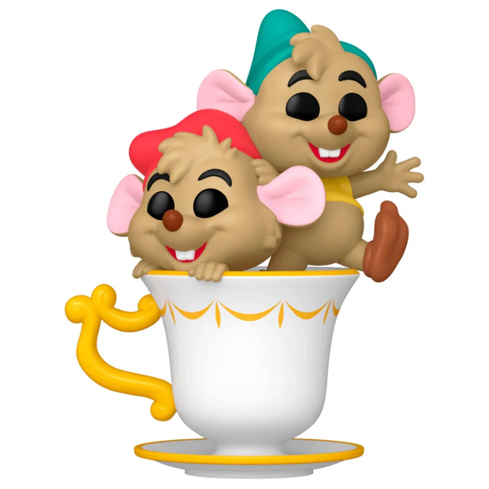 Funko Pop! Disney Cinderella Jaq & Gus - Figura da Collezione Vinyl Nerdscape