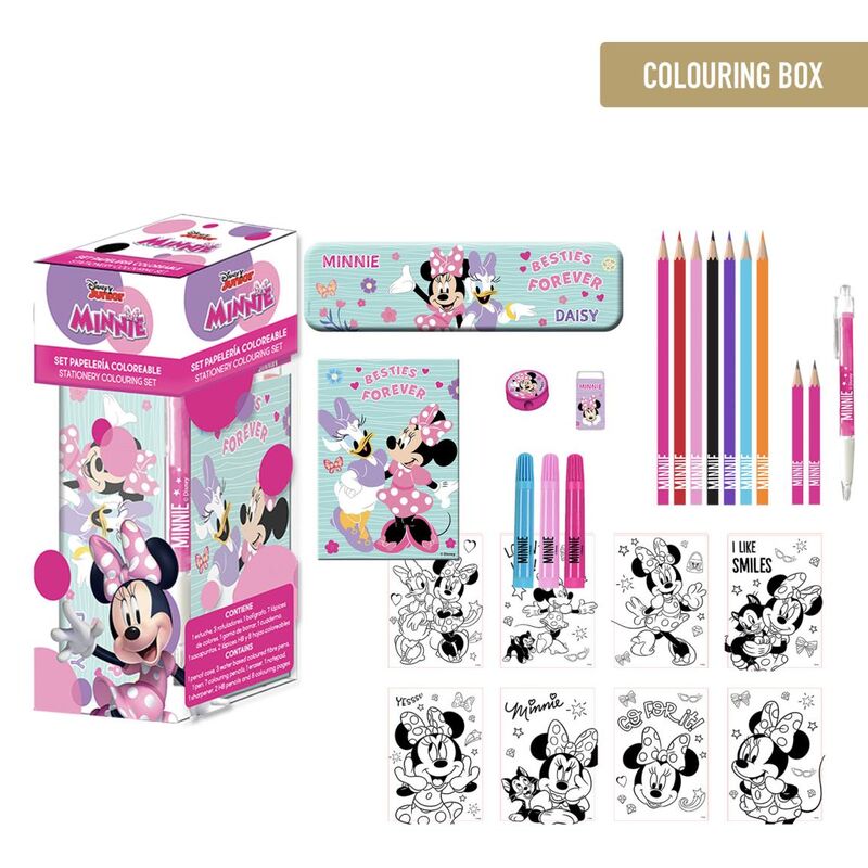 Disney Minnie colouring stationery set Nerdscape