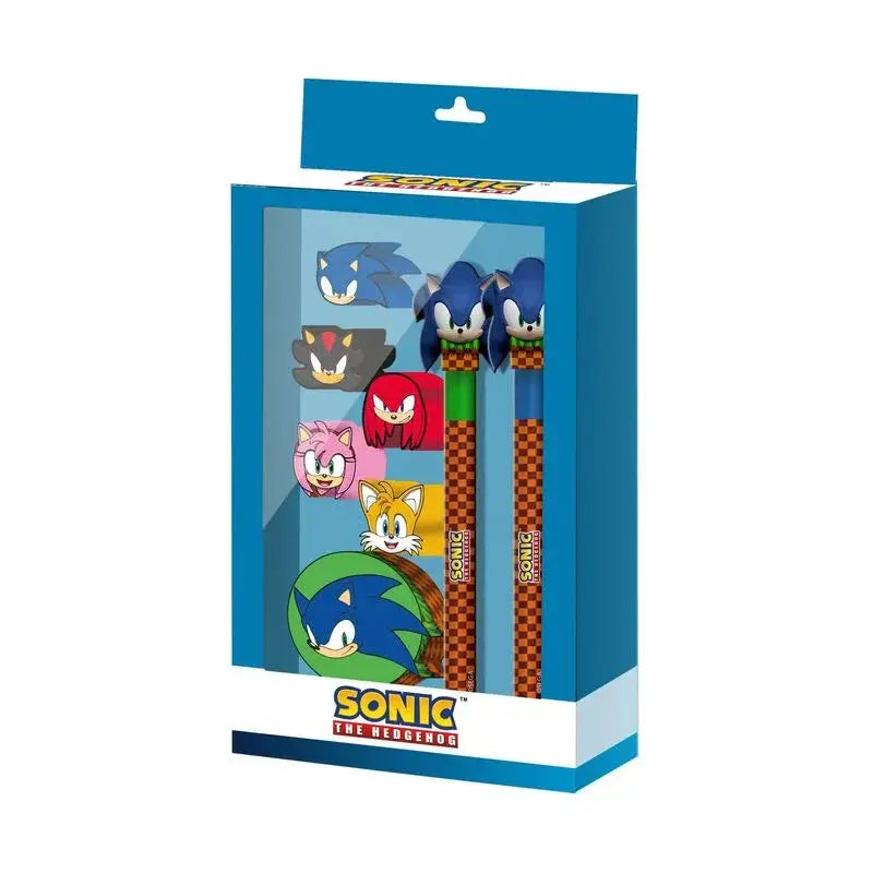 Sonic the Hedgehog stationery set Nerdscape