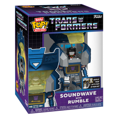 Funko Pop! Transformers Soundwave con Rumble - Figura da Collezione Vinyl Figure - Nerdscape Nerdscape