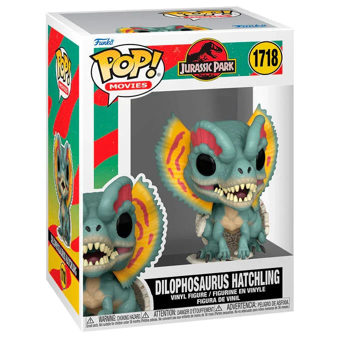 Funko Pop! Jurassic Park Dilophosaurus Hatchling - Figura da Collezione Vinyl Nerdscape