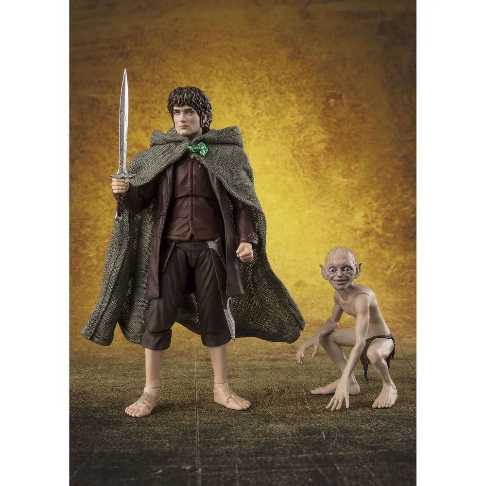 S.H. Figuarts Frodo Baggins & Gollum The Lord of the Rings The Fellowship of the Ring Figura da Collezione - Nerdscape Nerdscape